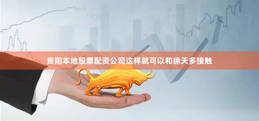 贵阳本地股票配资公司这样就可以和徐天多接触